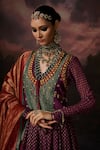 Swatti Kapoor_Multi Color V-neck Abeer Gilet _at_Aza_Fashions
