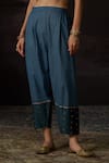 Buy_Swatti Kapoor_Blue Zari Tuba Woven Salwar _Online_at_Aza_Fashions