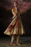 Swatti Kapoor_Gold Kiran Woven Dupatta _Online_at_Aza_Fashions