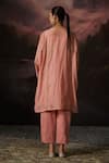 Shop_Swatti Kapoor_Pink Cotton Ali Polka Dot Print Salwar _at_Aza_Fashions