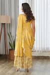 Shop_Pasha India_Yellow Satin, Silk Embroidery Kesar Ruffle Saree Gown _at_Aza_Fashions