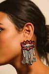 NAKHREWAALI_Multi Color Beads Kamal Embellished Earrings _Online_at_Aza_Fashions