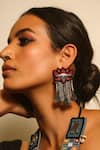 Buy_NAKHREWAALI_Multi Color Beads Kamal Embellished Earrings _at_Aza_Fashions