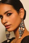 Buy_NAKHREWAALI_Multi Color Embroidery Fatafati Earrings _at_Aza_Fashions