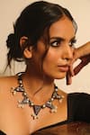 Buy_NAKHREWAALI_Multi Color Fatafati Shell Tassel Necklace _at_Aza_Fashions