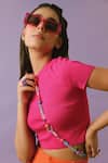 Shop_NAKHREWAALI_Multi Color Snatched Embellished Necklace _at_Aza_Fashions