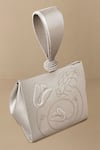 Buy_Ampm_Silver Embroidery Nuresa Wristlet _Online_at_Aza_Fashions