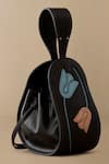 Buy_Ampm_Black Cut Work Zyra Wristlet _at_Aza_Fashions