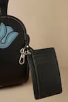 Buy_Ampm_Black Cut Work Zyra Wristlet 