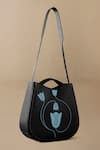 Ampm_Black Mesina Tote Bag _Online_at_Aza_Fashions