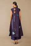 Shop_Ampm_Purple Silk Embroidery V-neck Zia Jacket Palazzo Set _at_Aza_Fashions