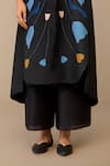 Shop_Ampm_Black Silk Embroidery Round Neck Arisa Kurta Palazzo Set _Online_at_Aza_Fashions