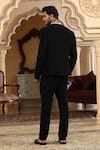 Shop_Kudrat Couture_Black Embroidery, Zari Baadal Paar Hand Bandhgala Set _at_Aza_Fashions