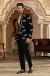 Buy_Kudrat Couture_Black Embroidery Uccheswara Hand Suit Set _Online_at_Aza_Fashions