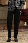 Kudrat Couture_Black Embroidery Sheersagar Suit Set _Online_at_Aza_Fashions