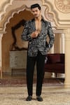 Buy_Kudrat Couture_Black Embroidery Sheersagar Suit Set _at_Aza_Fashions