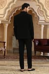 Shop_Kudrat Couture_Black Embroidery Sworn Eagle Suit Set _at_Aza_Fashions
