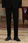 Kudrat Couture_Black Cut Work Serpents Charm Embroidered Suit Set _Online_at_Aza_Fashions
