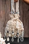 Shop_Nayaab By Sonia_Off White Sequins, Beads Aaina Bucket Ecru Potli _Online_at_Aza_Fashions