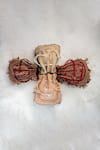 Nayaab By Sonia_Red Beads, Tassels Baraq Garnet Potli _Online_at_Aza_Fashions