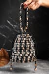 Buy_Nayaab By Sonia_Cream Beads Serenity Gilt Drops Nautical Elegance Potli _at_Aza_Fashions