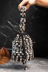 Nayaab By Sonia_Cream Beads Serenity Gilt Drops Nautical Elegance Potli _Online_at_Aza_Fashions