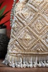 Buy_Nayaab By Sonia_Off White Pearls, Rhinestones, Embroidery, Crystals Criss Cross Ivory Potli 