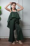 Buy_Jelly Jones_Green Embroidery Flower Embellished Jumpsuit_at_Aza_Fashions