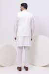 Shop Kaka Calcutta Ivory Brocade, Bamboo, Cotton Kashmiri Nehru Jacket With Kurta And Pant Set at Aza Fashions Shop_Kaka Calcutta_Ivory Brocade, Bamboo, Cotton Kashmiri Nehru Jacket With Kurta And Pant Set _at_Aza_Fashions