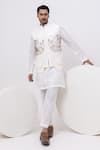Buy Kaka Calcutta Ivory Brocade, Bamboo, Cotton Kashmiri Nehru Jacket With Kurta And Pant Set at Aza Fashions Buy_Kaka Calcutta_Ivory Brocade, Bamboo, Cotton Kashmiri Nehru Jacket With Kurta And Pant Set _at_Aza_Fashions