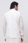 Shop_Kaka Calcutta_Ivory Embroidery Greece Nehru Jacket _at_Aza_Fashions