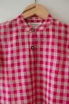 Shop_Love The World Today_Pink Candy Cloud Handwoven Cotton Shirt _Online_at_Aza_Fashions