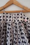 Love The World Today_Black Cotton Fabric Flowers Nila Monstera Print Kurta Set _at_Aza_Fashions