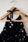 Buy_Love The World Today_Black Cotton Tara Bandhani Halter Maxi Dress 