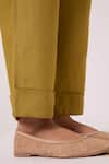 Buy_The Summer House_Olive Green Linen Pip Pant 