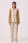 Shop_The Summer House_Beige Linen Tamara Panelled Pant _at_Aza_Fashions