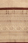 Shop_Zal From Benaras_Pure Katan Zari Brocade Banarasi Handloom Saree With Unstitched Blouse Piece _Online_at_Aza_Fashions