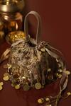 Buy_Plode_Gold Mirrors, Embroidery Tasselled Polti Bag _Online_at_Aza_Fashions