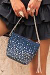 Plode_Blue Crystals, Rhinestones Galaxy Embellished Potli Handbag _Online_at_Aza_Fashions