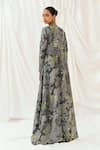 Shop_Redpine Designs_Black Viscose, Crepe, Silk Sequins, Embroidery Open Neck, Jacket Sharara Set _at_Aza_Fashions