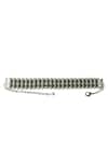 Shop_Tad Accessories_Green Two Tone And Pearl Choker Necklace _at_Aza_Fashions