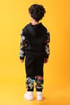 Shop_Anthrilo_Black Fleece Placement Pattern Sweatshirt And Joggers Set _at_Aza_Fashions