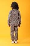 Shop_Anthrilo_Brown Fleece Leopard Pattern Sweatshirt And Joggers Set _at_Aza_Fashions