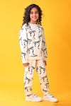 Shop_Anthrilo_White Fleece Bow Pattern Sweatshirt And Joggers Set _Online_at_Aza_Fashions
