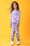Anthrilo_Purple Fleece Unicorn Pattern Sweatshirt And Joggers Set _Online_at_Aza_Fashions