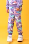 Buy_Anthrilo_Purple Fleece Unicorn Pattern Sweatshirt And Joggers Set _Online_at_Aza_Fashions