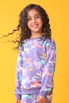 Shop_Anthrilo_Purple Fleece Unicorn Pattern Sweatshirt And Joggers Set _Online_at_Aza_Fashions