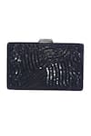 Buy_Jasbir Gill_Black Sequins Box Clutch _at_Aza_Fashions