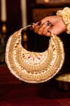 Buy_5elements_Gold Sequins, Beads Vamika Embroidered Bag _at_Aza_Fashions