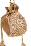 Shop 5elements Gold Embroidery, Beads, Crystals Vedika Potli Shop_5elements_Gold Embroidery, Beads, Crystals Vedika Potli